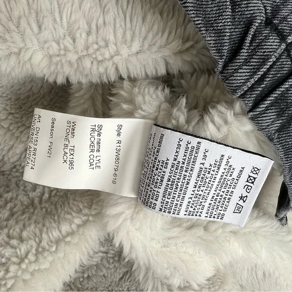 R13 Lyle Trucker Jacket. Denim. Dark grey/black. Gently used - Picture 9 of 12